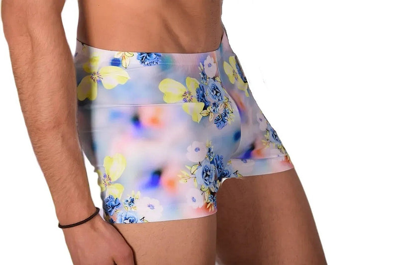 XS SMU Mens Swim Hipster Underwear Flowers 43139 MX12
