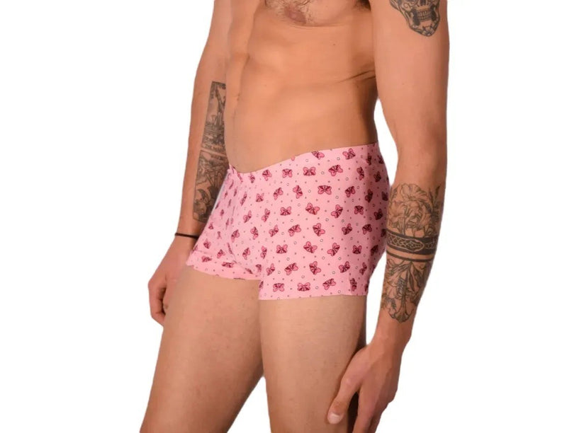 XS SMU Mens Hipster Underwear Pink Bows 43155 MX12