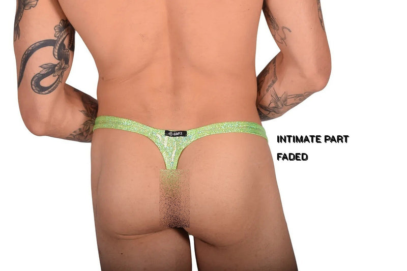 XL SMU Flash Thong Hot To Wear Lime 9923 LT2