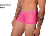 XS SMU Hipster Underwear Mini-Boxer Pink Lace 43116 MX12