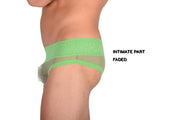 SMU Feminine Mini Brief See-Through Lace Fabric Lime 65021 33