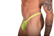 2XL SMU Sheer Thong Hot To Wear Lime 9919 LT2