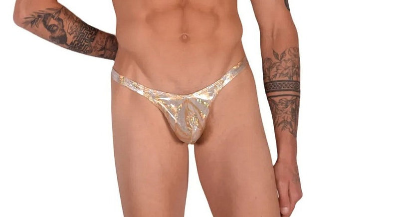 Large SMU Thong Flash Gold Silver Design 9945 LT3