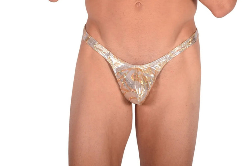 SMU Thong Flashy Gold and Silver 9902 LT1
