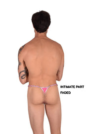 XL SMU G-String Braided cord waistband Hot and Fun to Wear Pink 9928 LT2