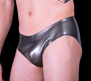 Small Polymorphe Latex Brief Rubber Underwear Sliver UN-015A