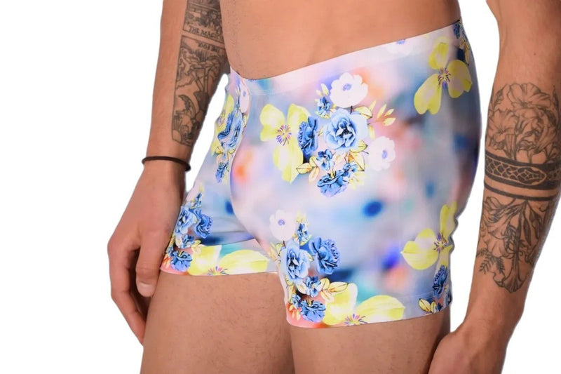 XS SMU Mens Swim Hipster Underwear Flowers 43139 MX12