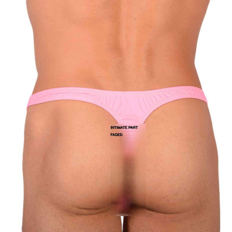 Small SMU Sensual Super Soft Pink Thong 33849 MX17