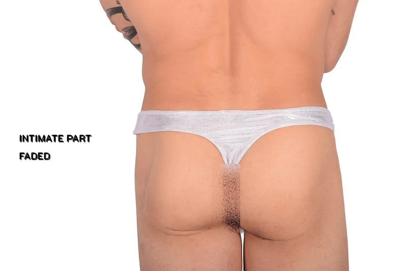 Large SMU Thong Wear and Swim Silver 9908 LT1