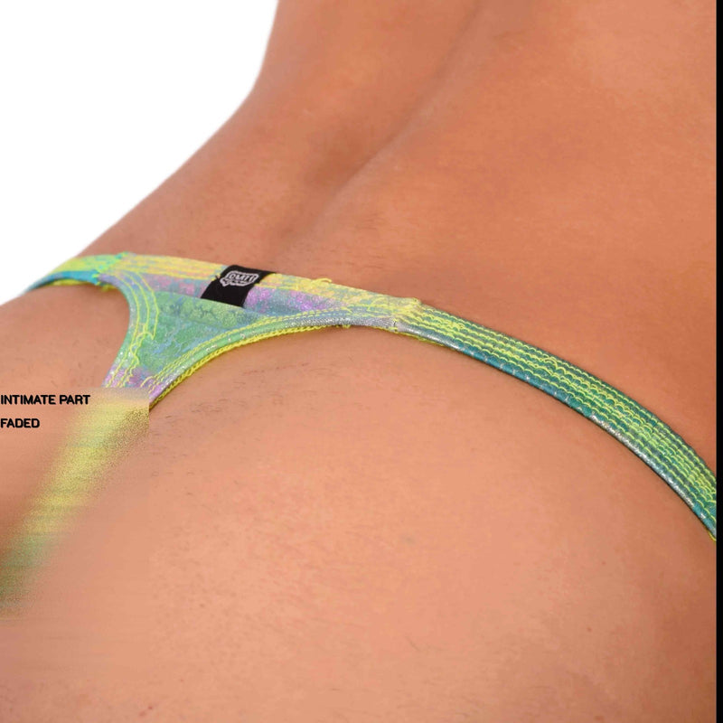 XS SMU Sensual Lime Aqua Party Thong 33863 MX17