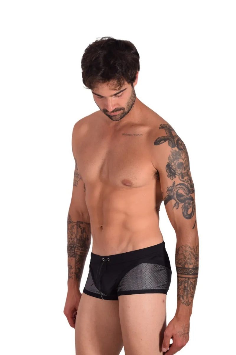 Small Gregg Homme Swimsuit Sport Swim-Trunks Black/Grey 159110 MX24 10