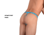 Medium SMU Sensual See-through Turquoise Thong 33951 MX18