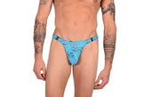 XS SMU Sexy Detachable C-Thru Turquoise Thong 33822 MX17