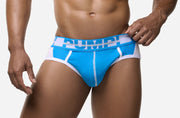 PUMP! Match Point Brief Micromesh Piping Cotton Cup Briefs 12092 34