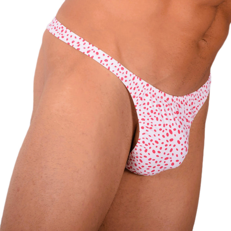 XS SMU Hot Red and White Sensual Thong 33857 MX17