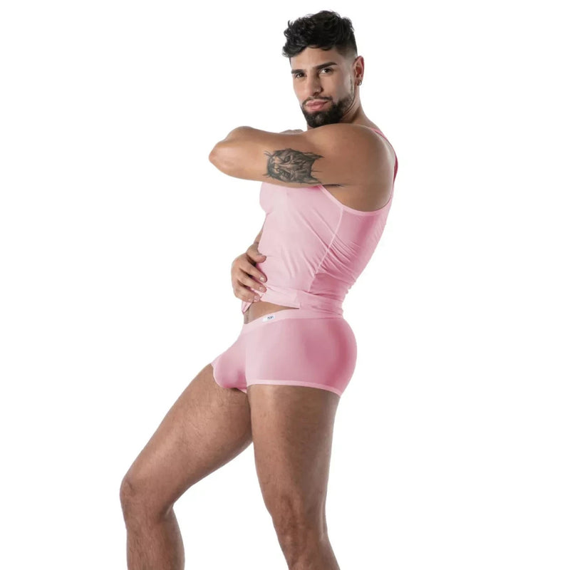 TOF PARIS Mon Amour Microfiber Tank Top Ultra-Soft in Pink 55