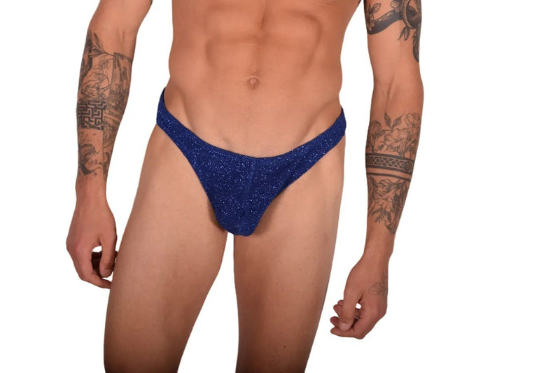 XL Vuthy 450 Glitter Royal G-String Thong LT1 9911