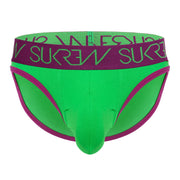 SUKREW Classic Briefs Unlined Jacquard Waistband Stretchy Brief Verdant Green 4
