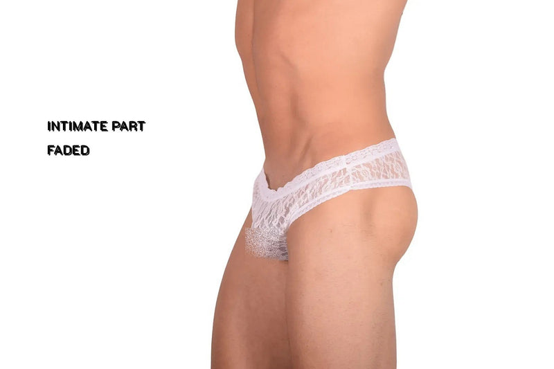 SMU Feminine Brief Slip See-Through Lace Fabric 65017 33