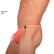XS SMU Mens Detachable Sheer Thong Tangerine 33809 MX17