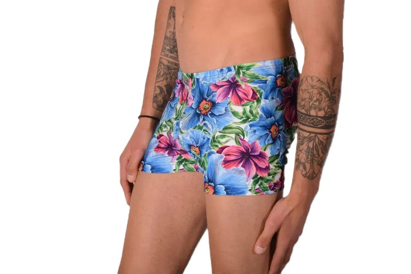 2XS SMU Mens Swim Hipster Underwear Flowers 43137 MX12