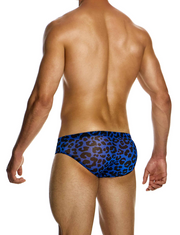 MODUS VIVENDI Leopard Mesh Briefs Semitransparent Blue 15415 79A