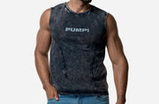 PUMP! Black Washed Tank Top Cotton Sleeveless 14026 8