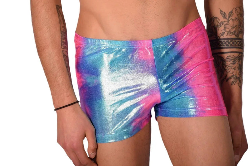 2XS SMU Mens  Swim Hipster Underwear Rainbow 43136 MX12