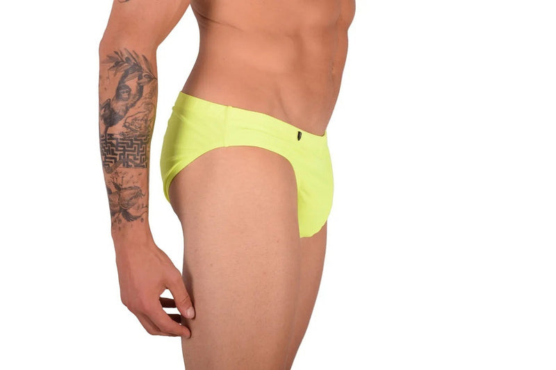 XL Swimwear SMU Detachable Shape Retention Swim-Brief Lime 33801 MX22