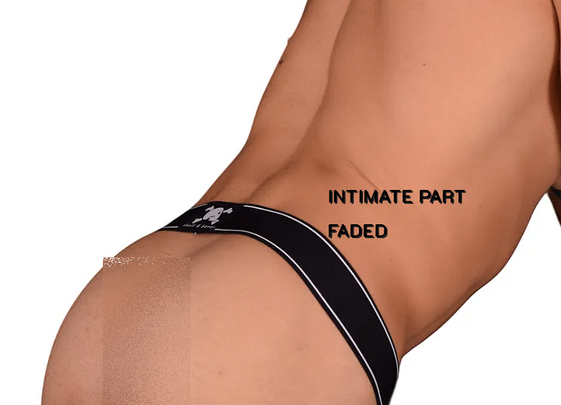 Large SKULL & BONES Jockstrap Silver Flash Jock 8