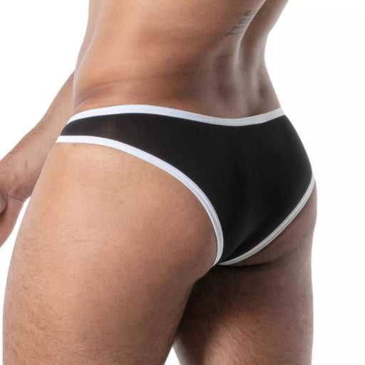 TOF PARIS Mini Brief Mon Amour Low-Rise Microfiber Briefs in Black 57