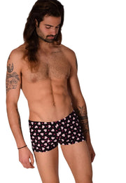 XS Mini Boxer SMU Hipster Flower Hearts 43120 MX12