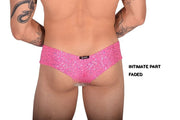 XL SMU Cheeky Boxer Brief Sequin Brazilian Back Underwear Pink 9925 LT2