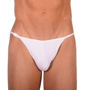Small  SMU Swim Brief Detachable White 33801 mx17