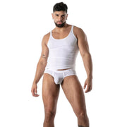 TOF PARIS Tank Top Mon Amour Microfiber Ultra-Soft in White 55