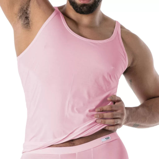 TOF PARIS Mon Amour Microfiber Tank Top Ultra-Soft in Pink 55