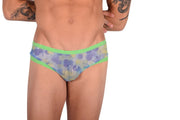 Small SMU Feminine Brief Slip See-Through Lace Colorful Fabric 65018 33