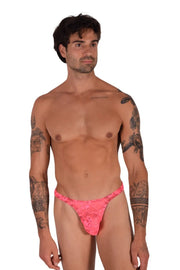 Medium SMU Sensual See-through French Fuchsia Thong 33953 MX18