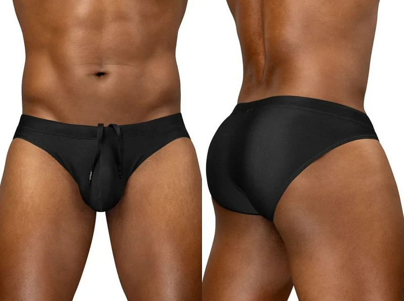 ErgoWear SW Bikini Swim Briefs X4D Swimwear in Nero Black 1831 78