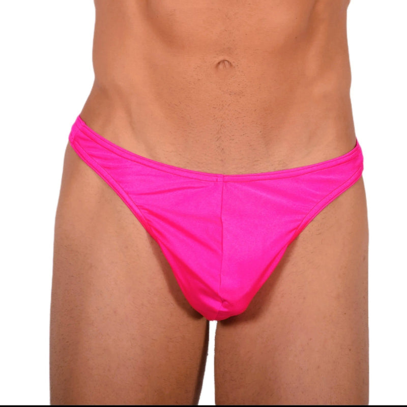 S SMU Men Swim Tanning Underwear Thongs Pink 33804 MX17