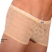 S SMU Sexy C-Thru Sand Lace Mini Hipster 33828 MX17