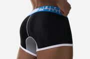 PUMP! Drop Shot Boxer Micro-Mesh Ribbed Elastics Boxer Trunk 11123 39
