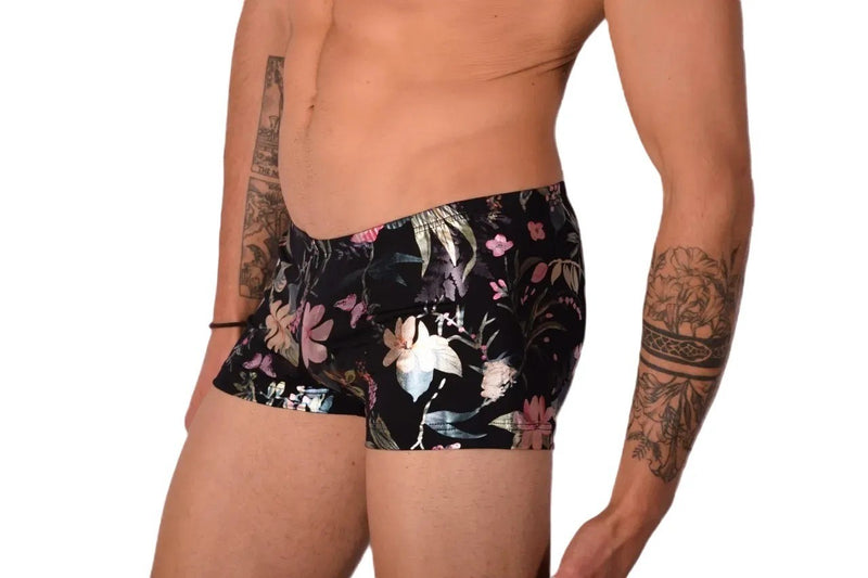 XS SMU Mens Hipster Flash Flower Mini Boxer 43121 MX12