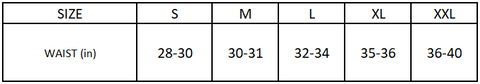 Sizing-chart for breedwell underwear