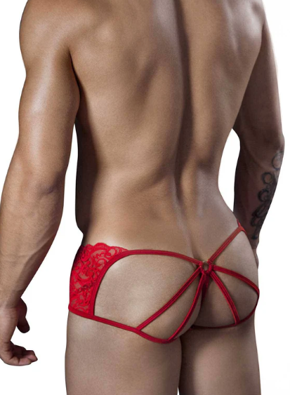 2XL-CANDYMAN Jockstrap en tissu extensible en microfibre Jock sexy rouge 99232X 7