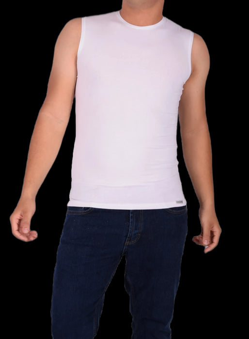 DOREANSE Débardeur Classique Muscle Tank Blanc 2235 4