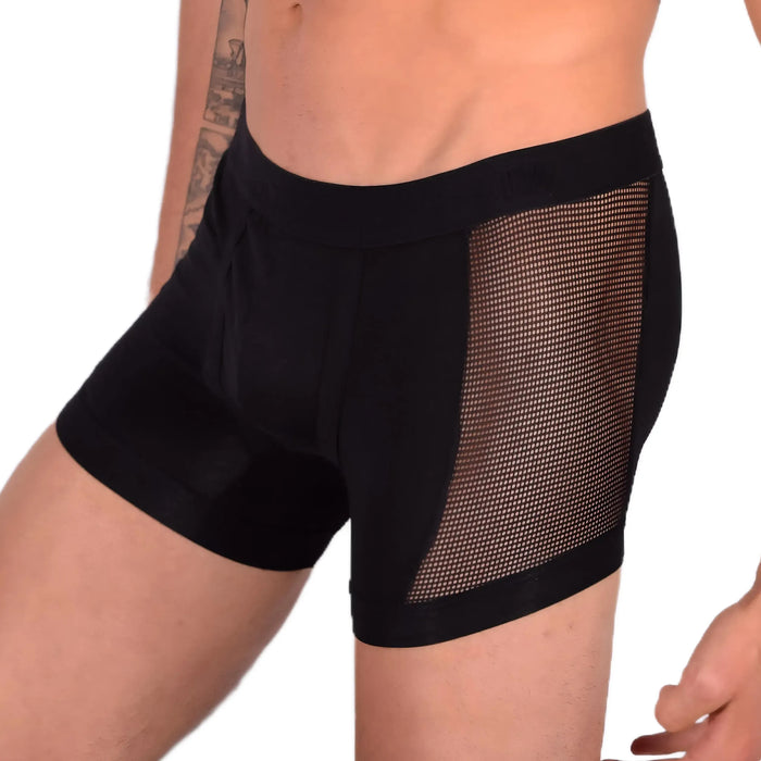 Doreanse Boxer Brief With Side Mesh Panel 1761 Black 5