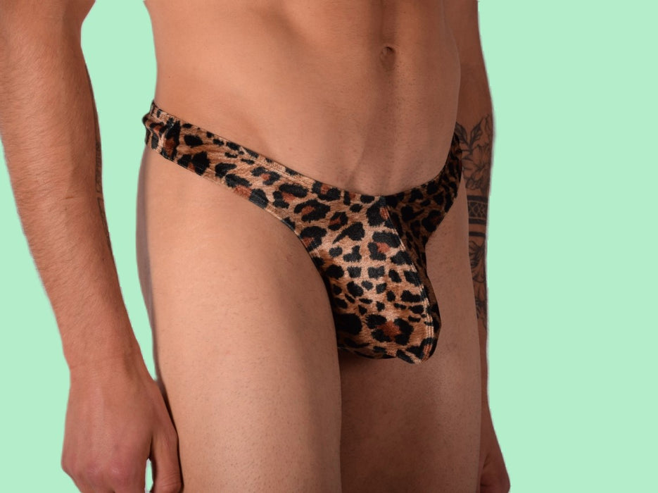 LARGE L'Homme Invisible  String Bikini Leopard  UW11-MIC 3