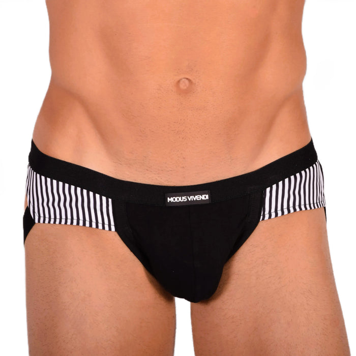 Jockstrap Modus Vivendi Viscose Jock Collection Animal Noir 06816 3