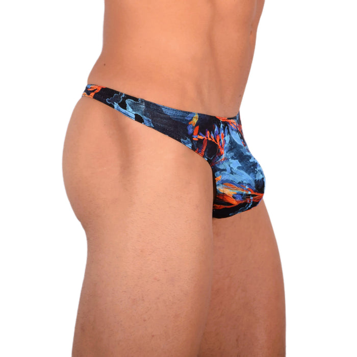 DOREANSE Sensual Mens Thong Deep Sea Cotton Blend 1341 6